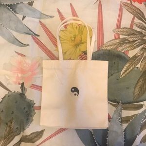 URBAN OUTFITTERS yin yang small tote bag